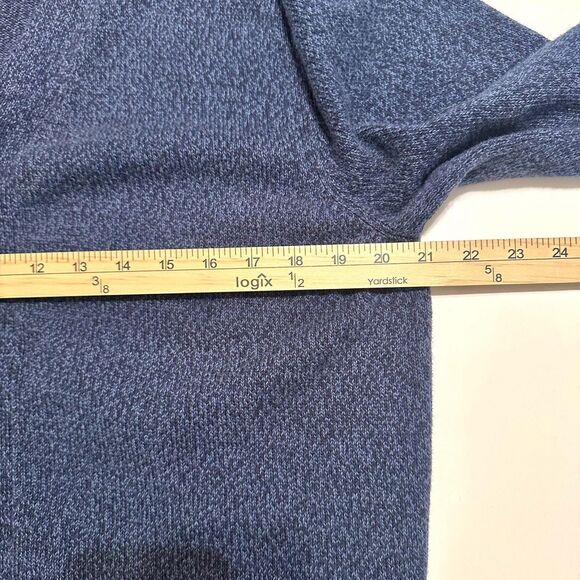 Allen Edmonds Cardigan Men Size Large Navy Blue Button-Up Long Sleeve Knit - Picture 4 of 11